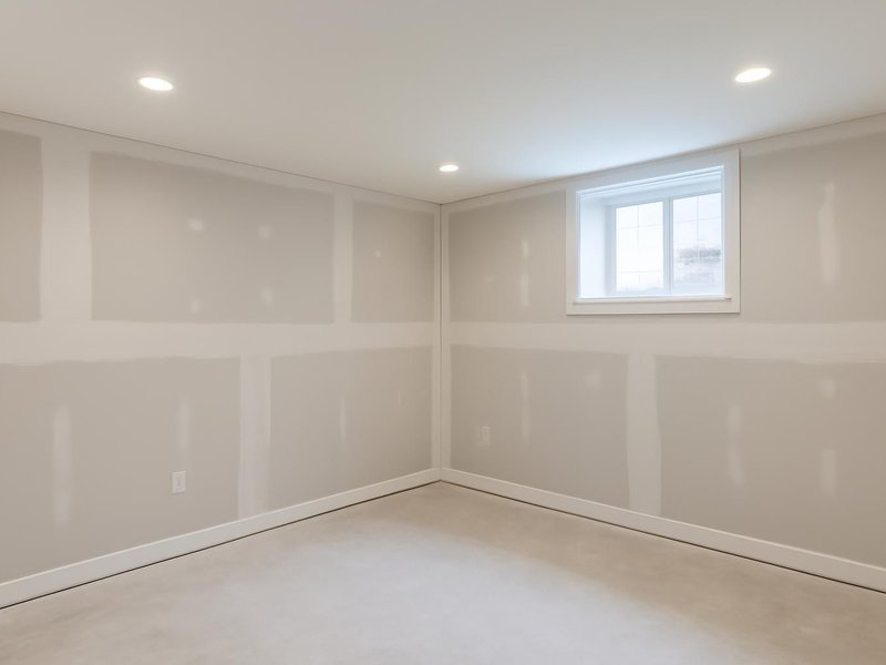 AI concept: Basement finished to paint