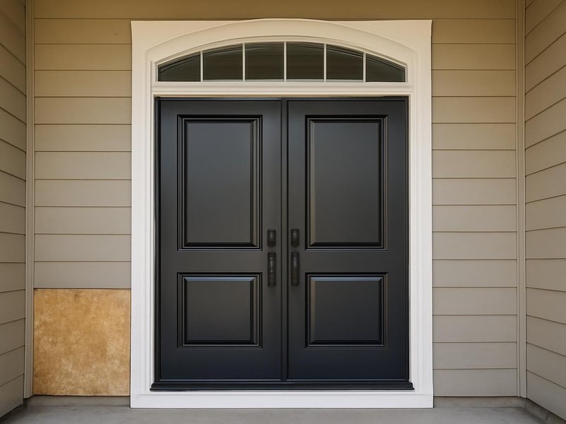AI concept: Double doors and transom