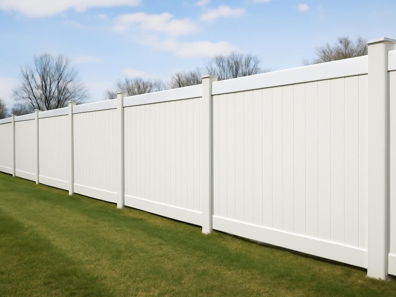 AI concept: 180 ft vinyl privacy fence
