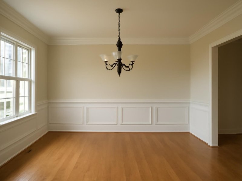 AI concept: Existing condition: plain dining room walls