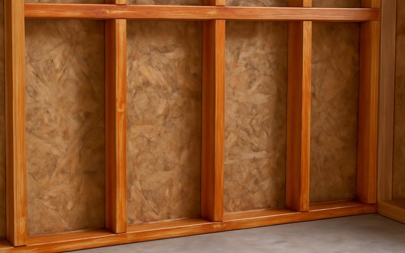 AI concept: Framing painted with shellac-based sealing primer