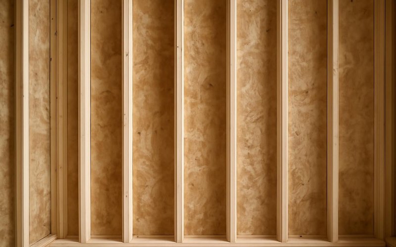 AI concept: Kiln-dried studs framing a new wall
