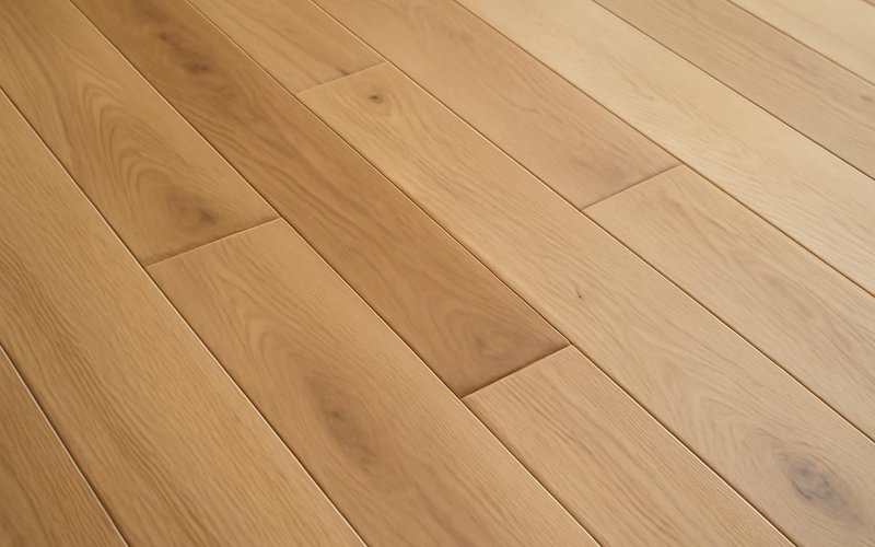 AI concept: White oak hardwood boards with a natural finish
