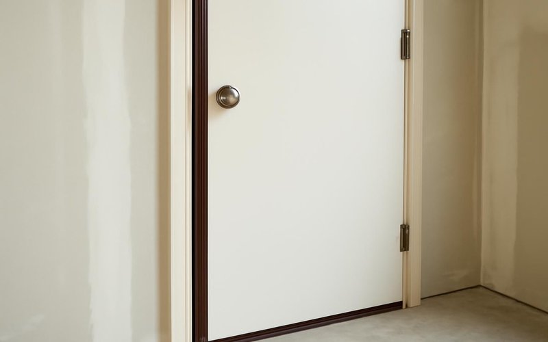 AI concept: Solid-core office door with a seal kit