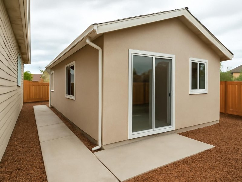 AI concept: Existing condition: side yard next to the family room