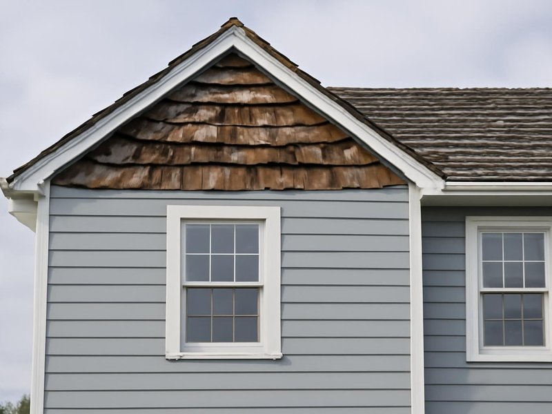 AI concept: Existing condition: cape with rotting cedar shingles