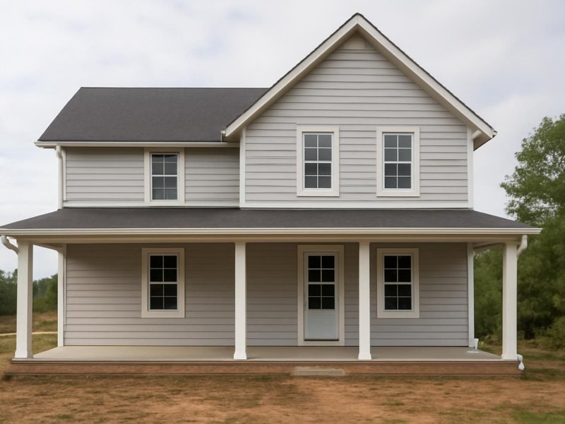 AI concept: Existing condition: farmhouse with worn wood clapboard