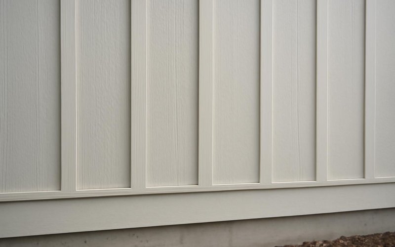 AI concept: HardiePanel board and batten siding
