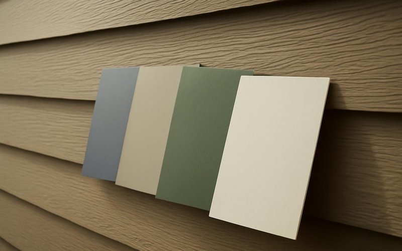 AI concept: ColorPlus finish color samples on Hardie siding