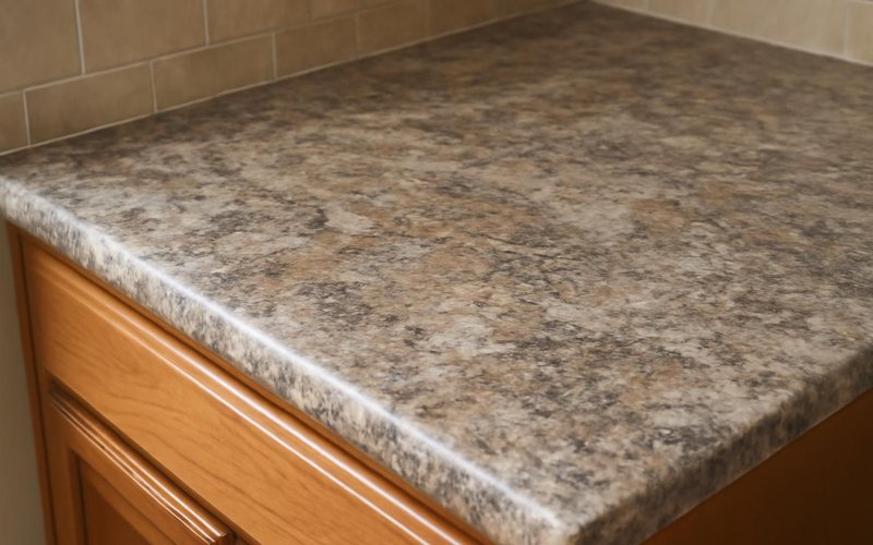 AI concept: Stone-look laminate countertop