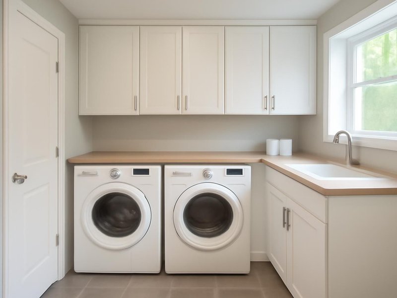 AI concept: Basement laundry refresh