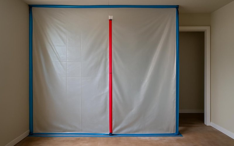 Plastic containment with a zip door