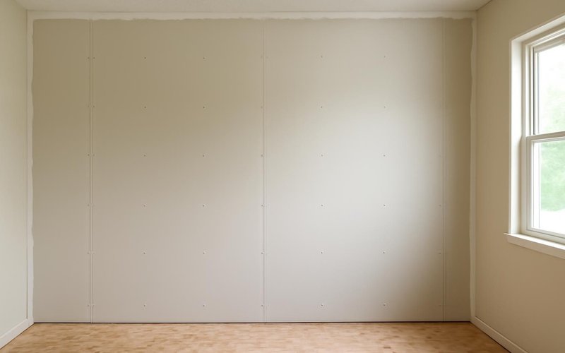 New drywall installed after mold removal