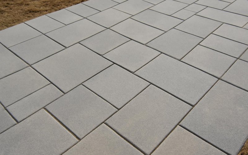 AI concept: Unilock pavers with a smooth modern surface