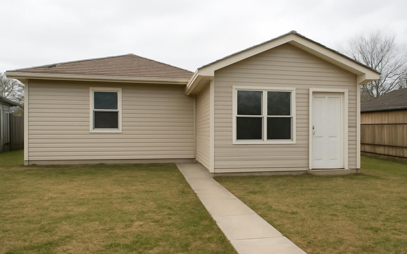 Completed building permit application
