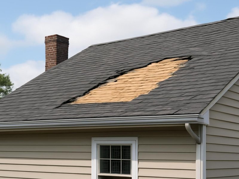 Wind loss on one slope