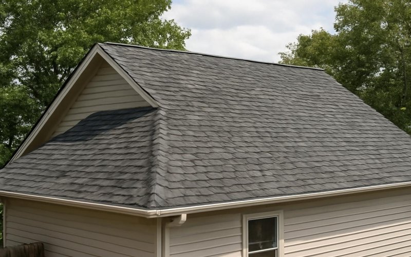 New roof finished after storm damage repairs