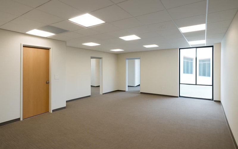 AI concept: Finished office suite ready for a tenant
