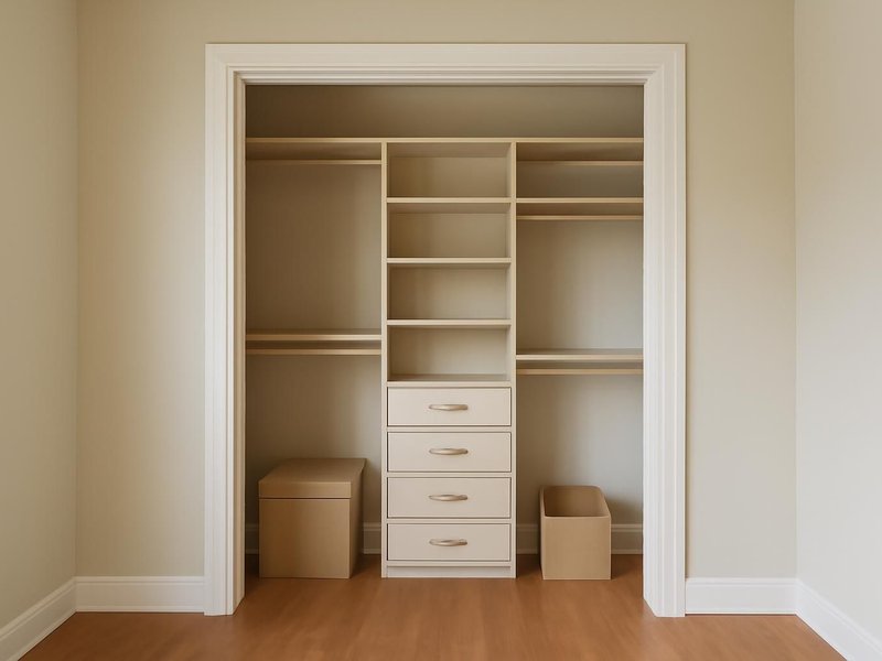 Before: small spare bedroom used as a storage room