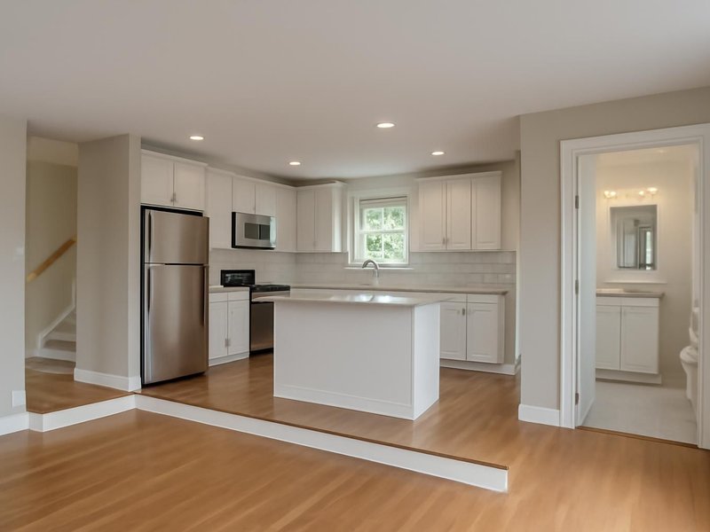 AI concept: Split-level, kitchen and 2 baths