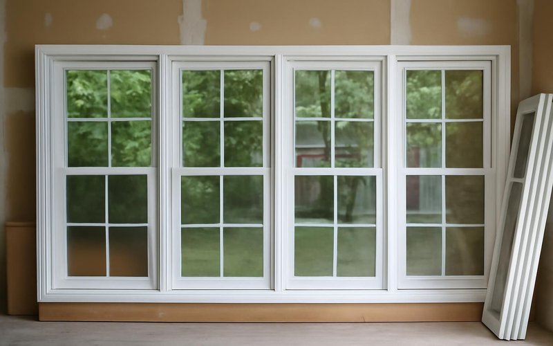 AI concept: Replacement windows built to size at a factory